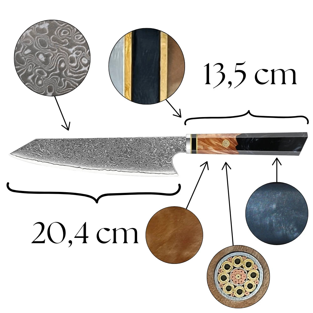 Kiritsuke Epoxygriff Detail Highlights